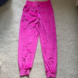 Hot Pink Victoria’s Secret Velvet Joggers
